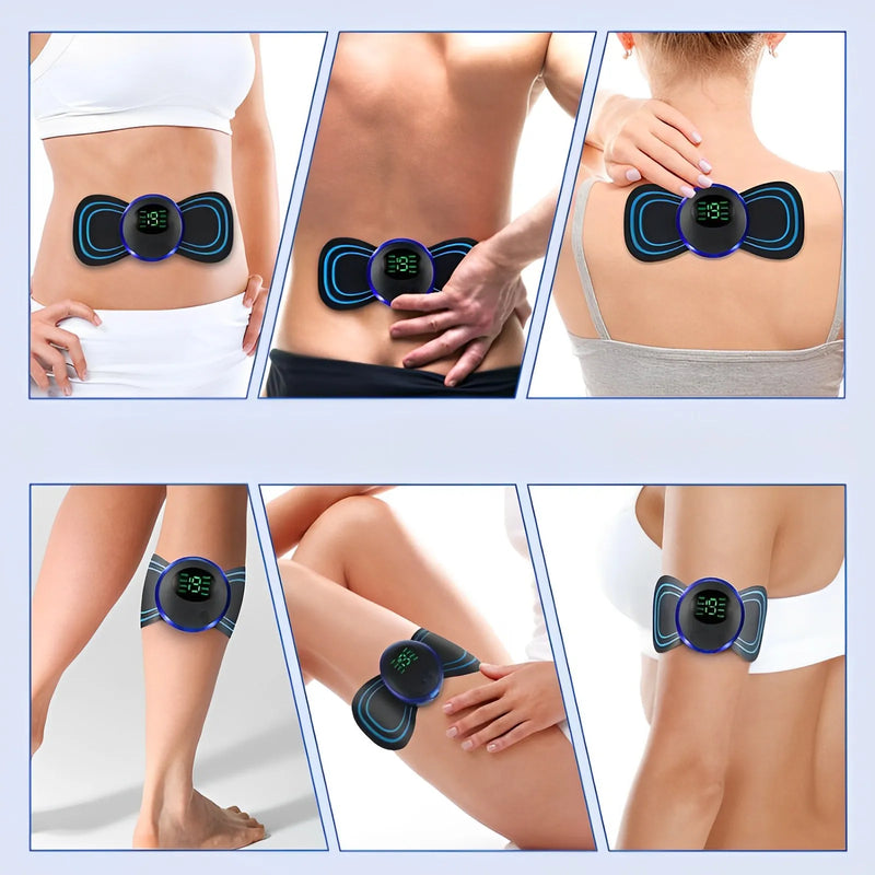 Massageador Elétrico Portátil Cervical EMS, Dores no Corpo