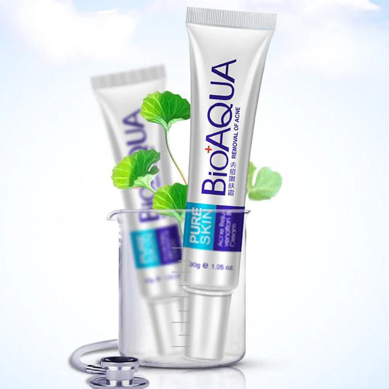 Removedor de Acne BIOAQUA, Hidratante, Clareador, Encolhimento de Poros, Controle de Óleo