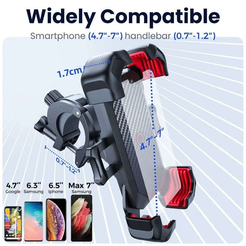 Suporte Universal de Telefone Para Bicicleta, Visão 360 °