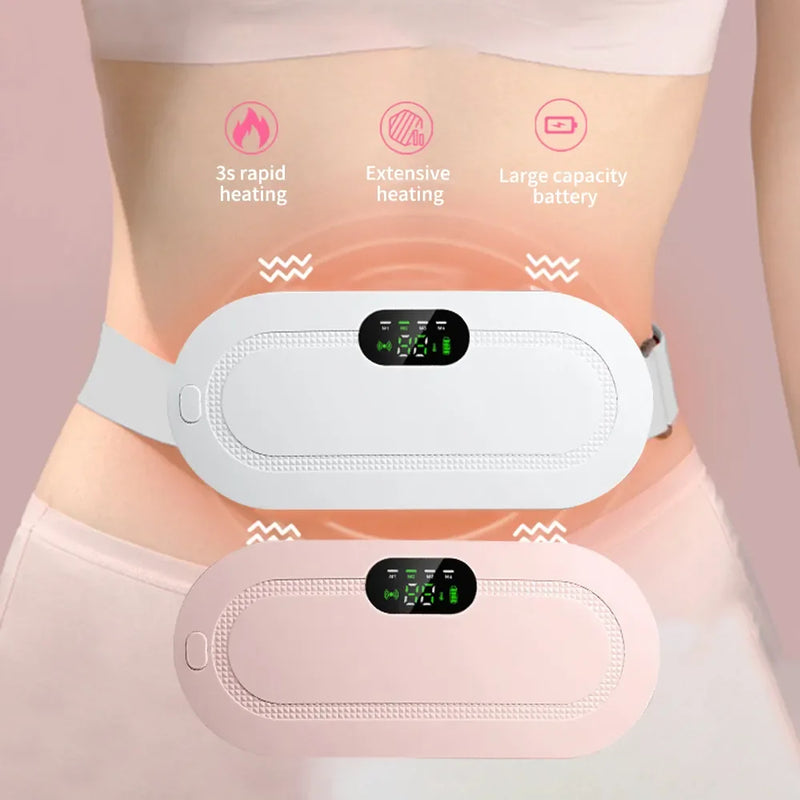 Massageador Abdominal Inteligente, Almofada de Aquecimento Menstrual