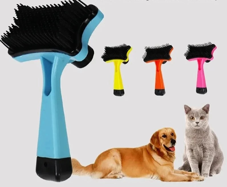 Escova Para Pelos Soltos de Cães e gatos, Autolimpante, Livre de Estática