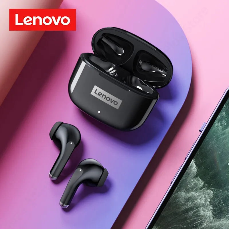 Fones de Ouvido Lenovo lp40 Pro, bluetooth 5.0, Sem Fio, à Prova D'água Com Microfone