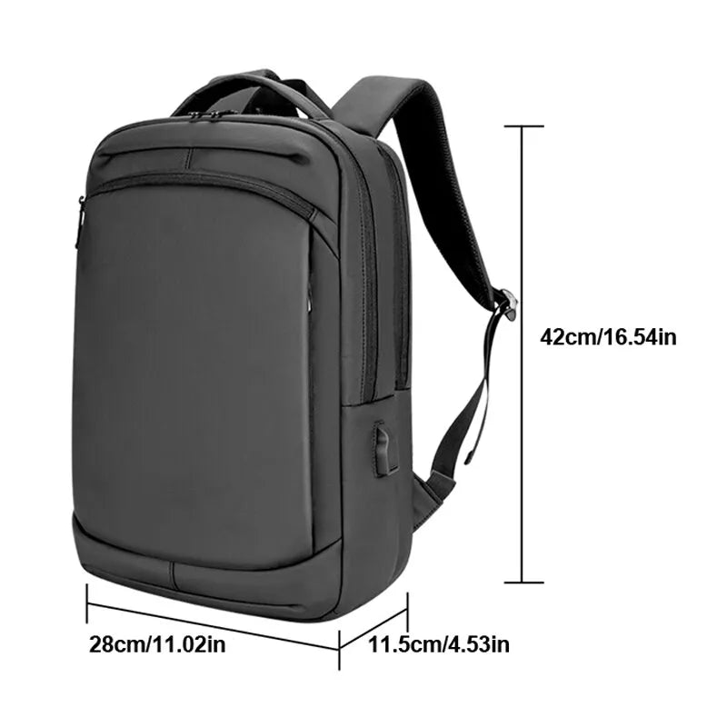 Mochila Unissex Para Laptop, Escolar, USB Para Viagens