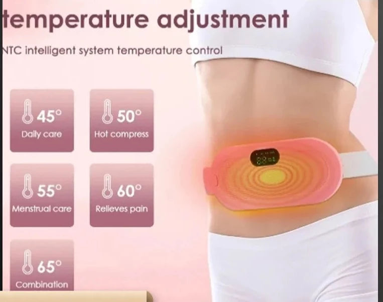 Massageador Abdominal Inteligente, Almofada de Aquecimento Menstrual