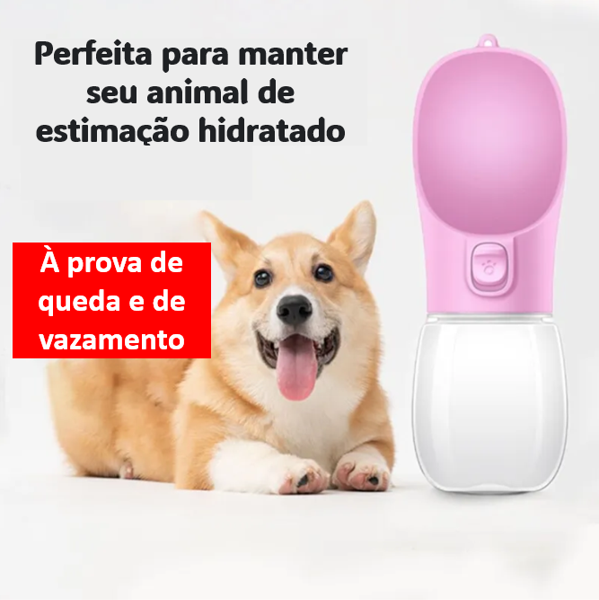 Garrafa de Água Portátil Para Animais de Estimação, Viagens e Caminhada ao Ar Livre